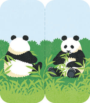 Panda Bear Standing Sticky Note | Medium