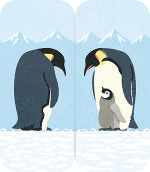 Emperor Penguin Standing Sticky Note | Medium