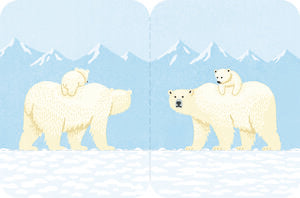 Polar Bear Standing Sticky Note | Large