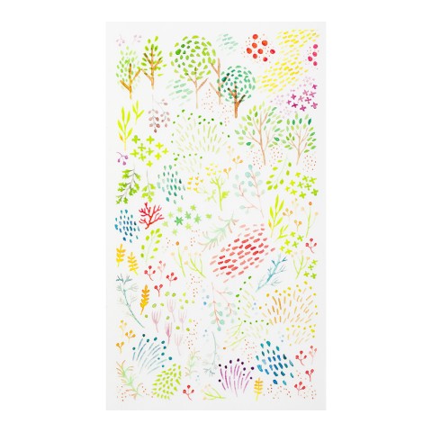 Watercolor Patterns Transfer Stickers