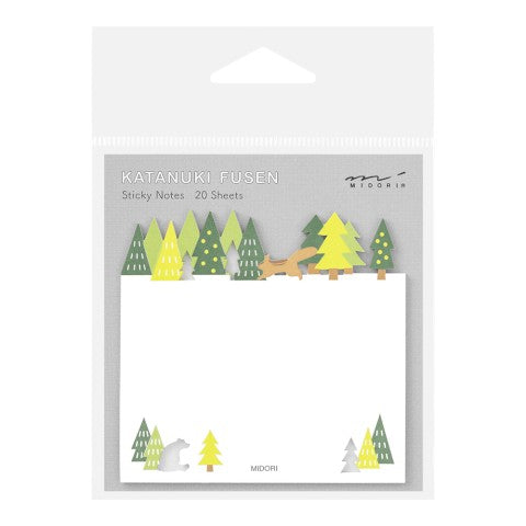 Forest Die-Cut Sticky Notes