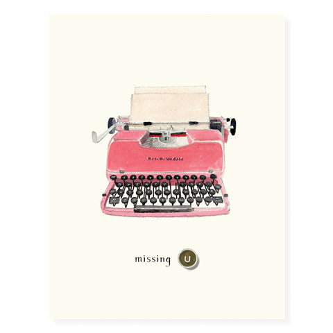 When Type Was Manual | Greeting Card