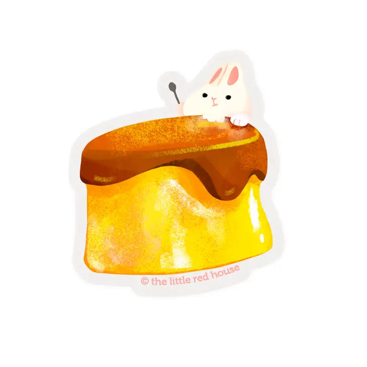 Pudding Bunny | Vinyl Sticker *