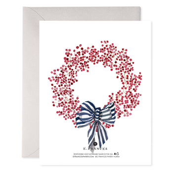 Red Berry Wreath | Holiday Card