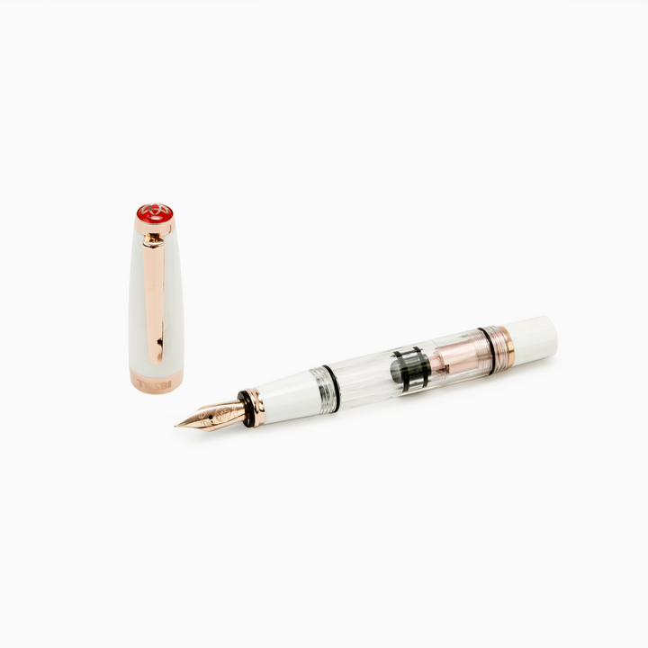 Diamond Mini Fountain Pen | White Rose Gold v2