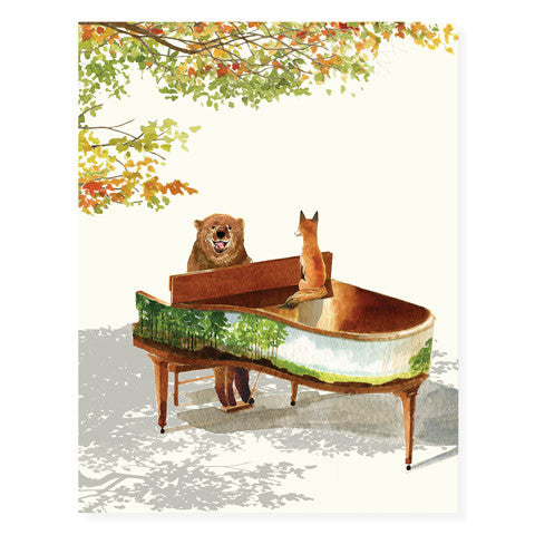 Piano Bear | Greeting Card