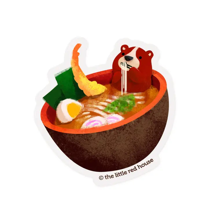 Ramen Bear | Vinyl Sticker *