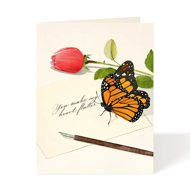 All Aflutter | Greeting Card
