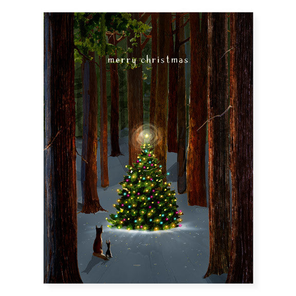 Tree Lighting Holiday Card