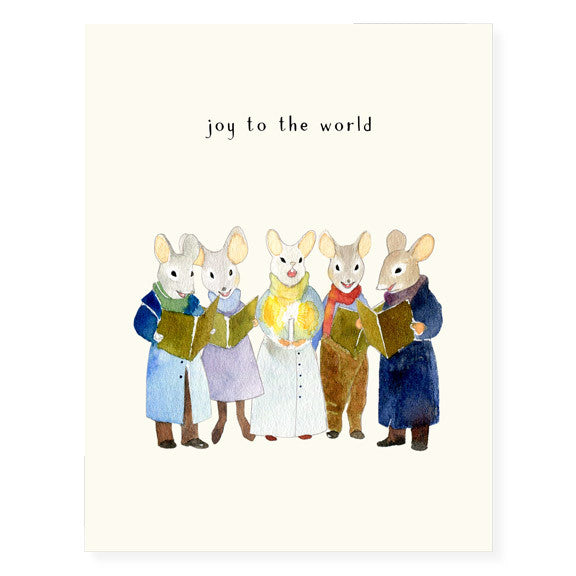 Carolling Mice Holiday Card *