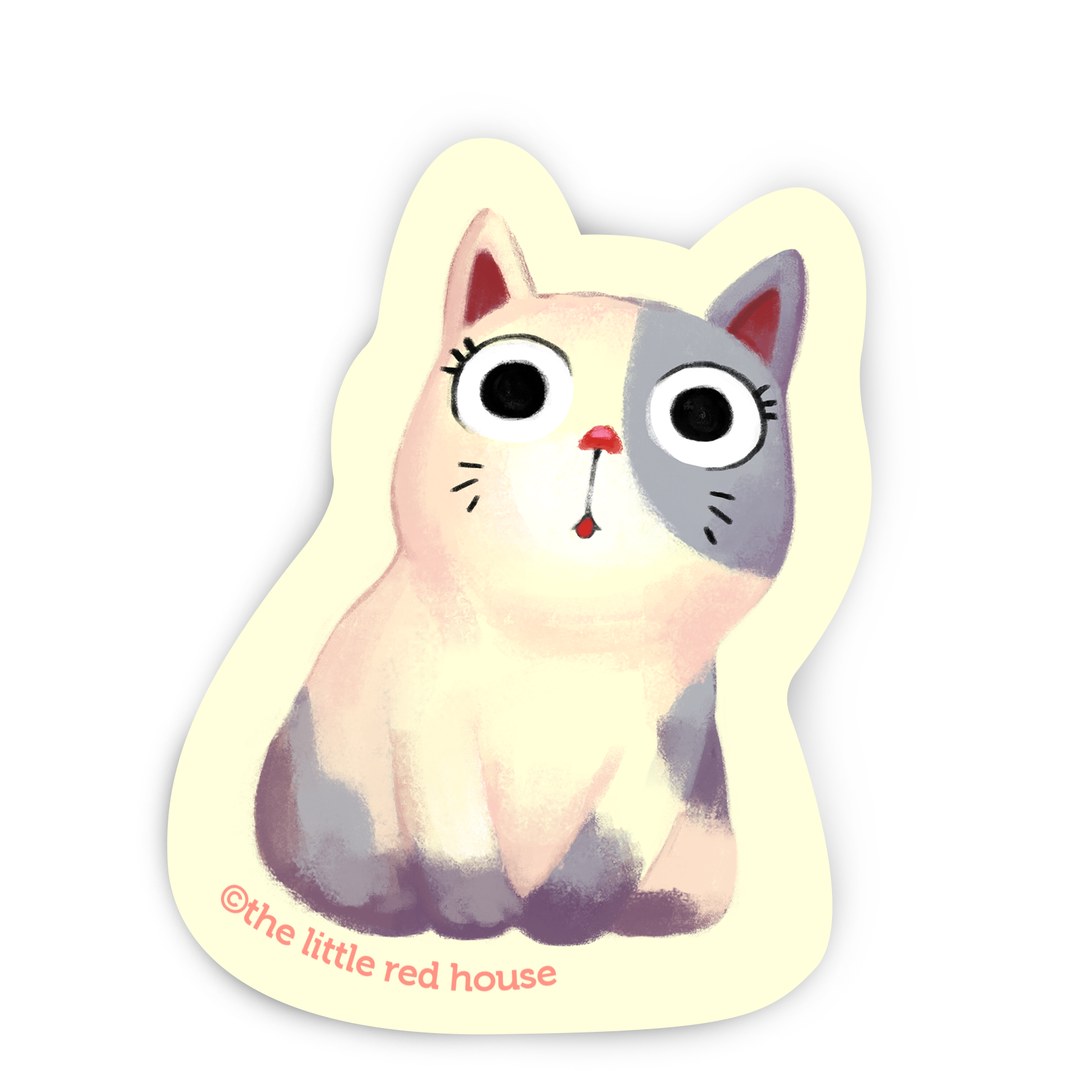 Chubby Cat Vinyl Sticker