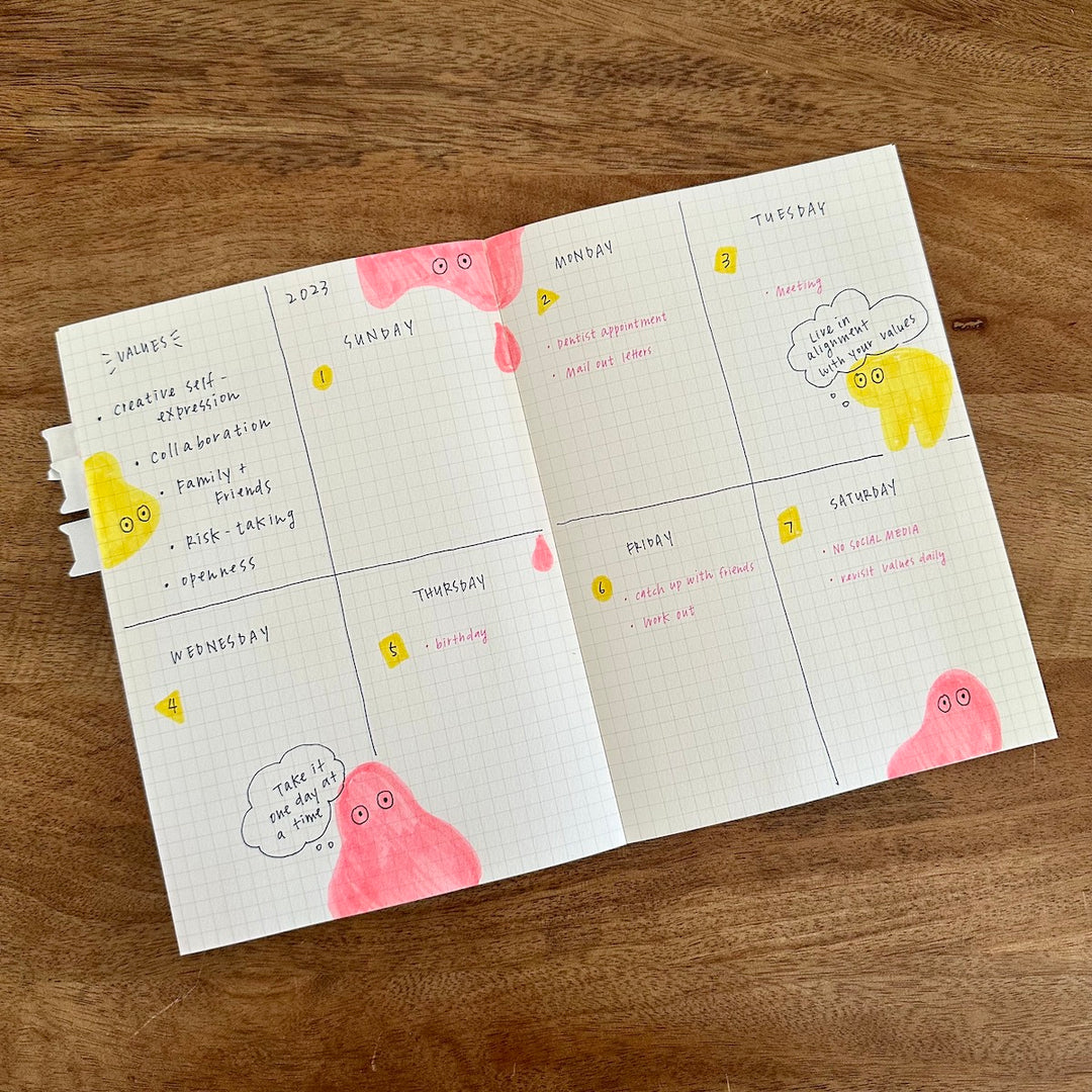 Mindful Bullet Journaling + Illustration Techniques