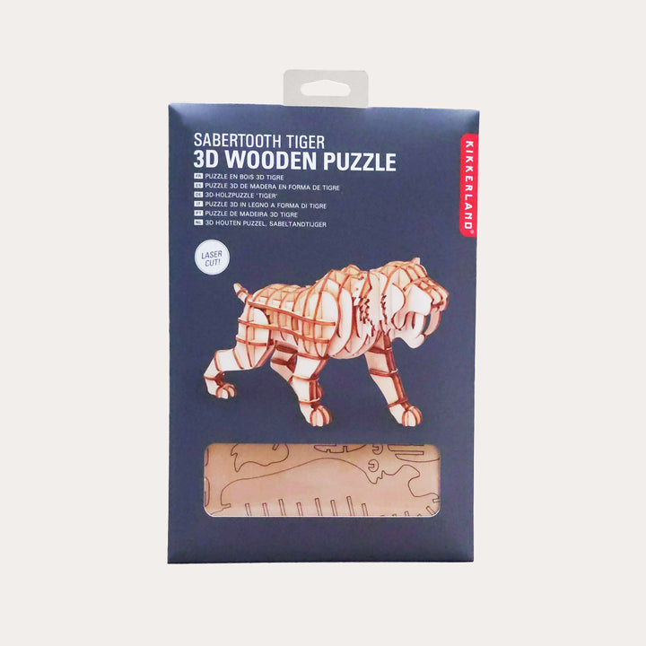 Sabertooth Tiger | 3D Wooden Puzzle