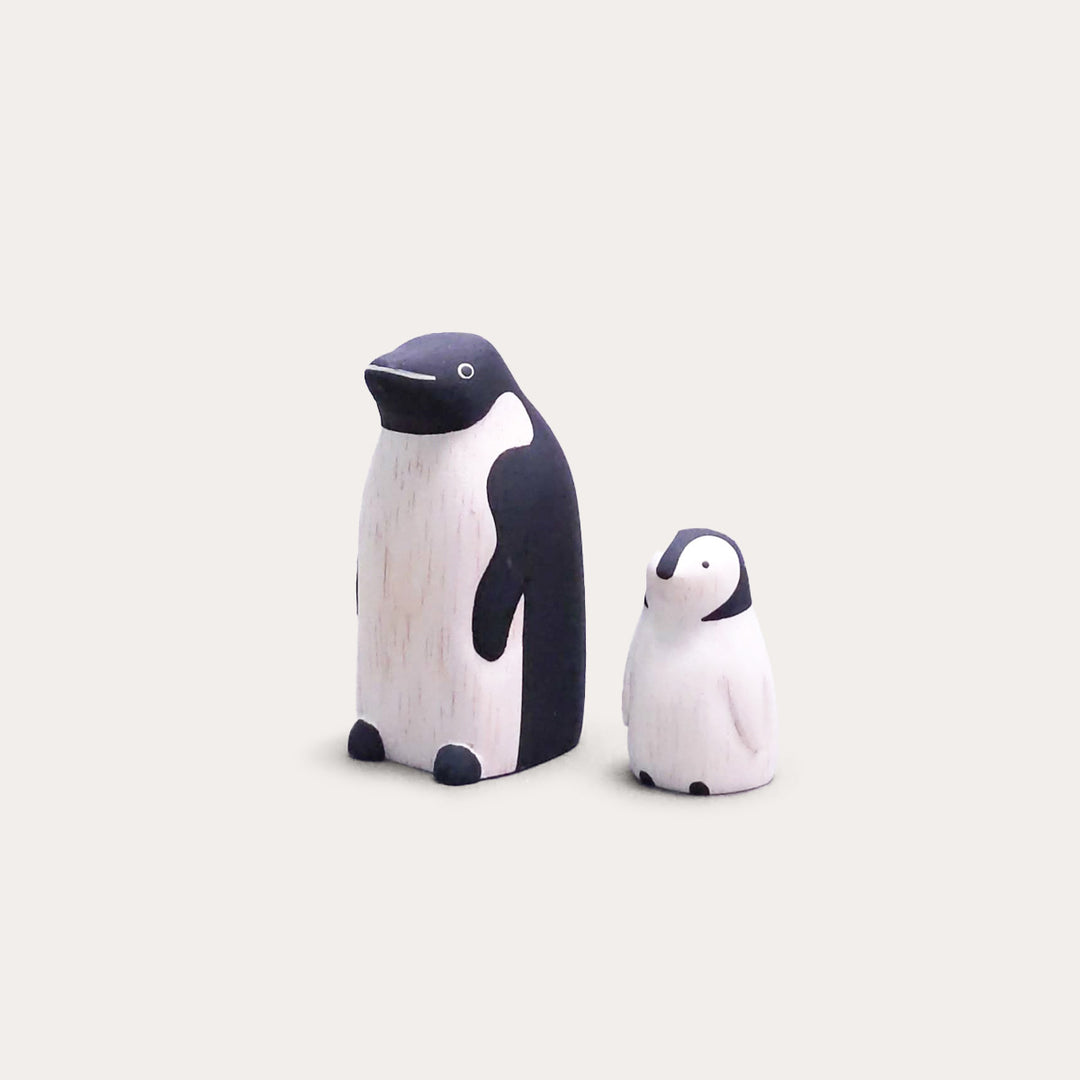 Penguin Pair Wooden Animal
