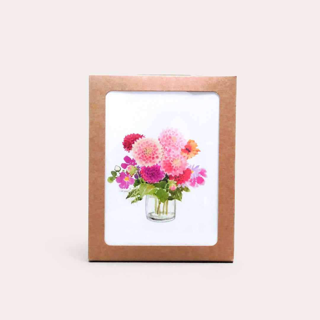 Plum Bouquets | Assorted 8 Card Set