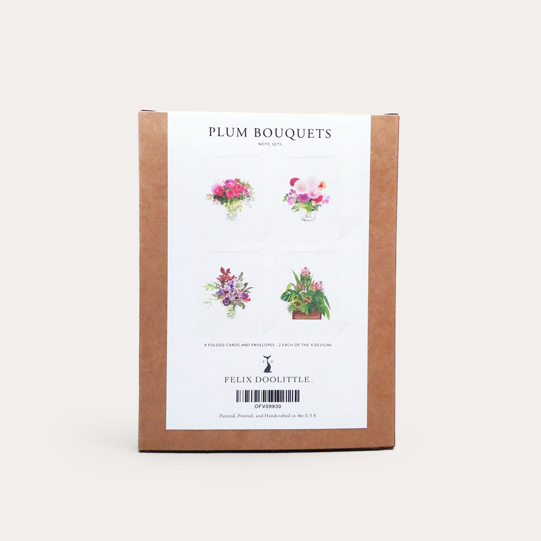 Plum Bouquets | Assorted 8 Card Set