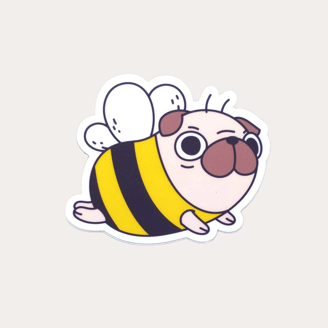 Pug Bee | Vinyl Sticker