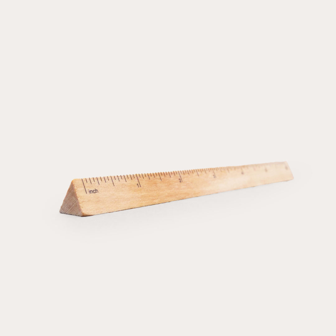 Triangular Wooden Ruler