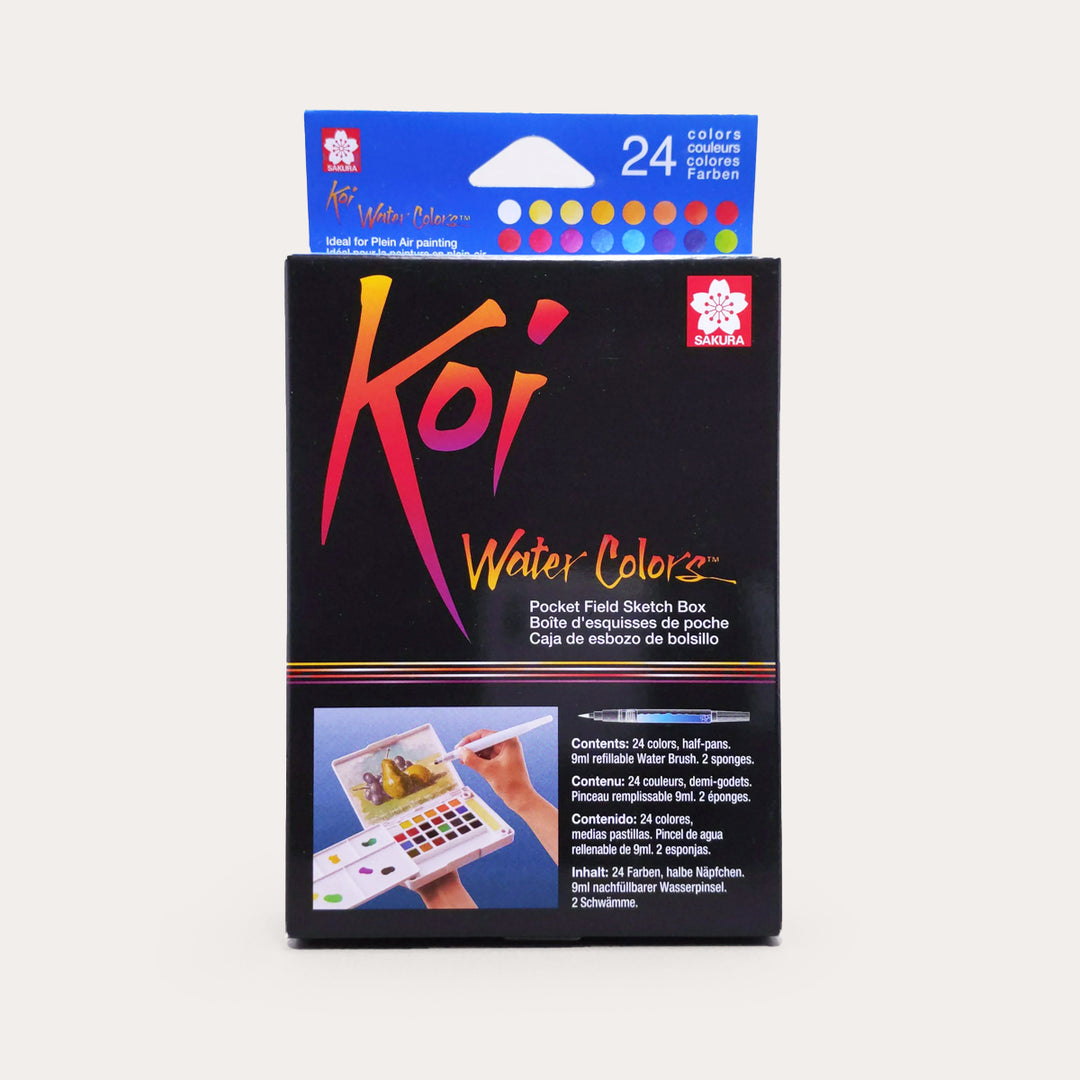 Koi Watercolors Pocket Field Sketch Box