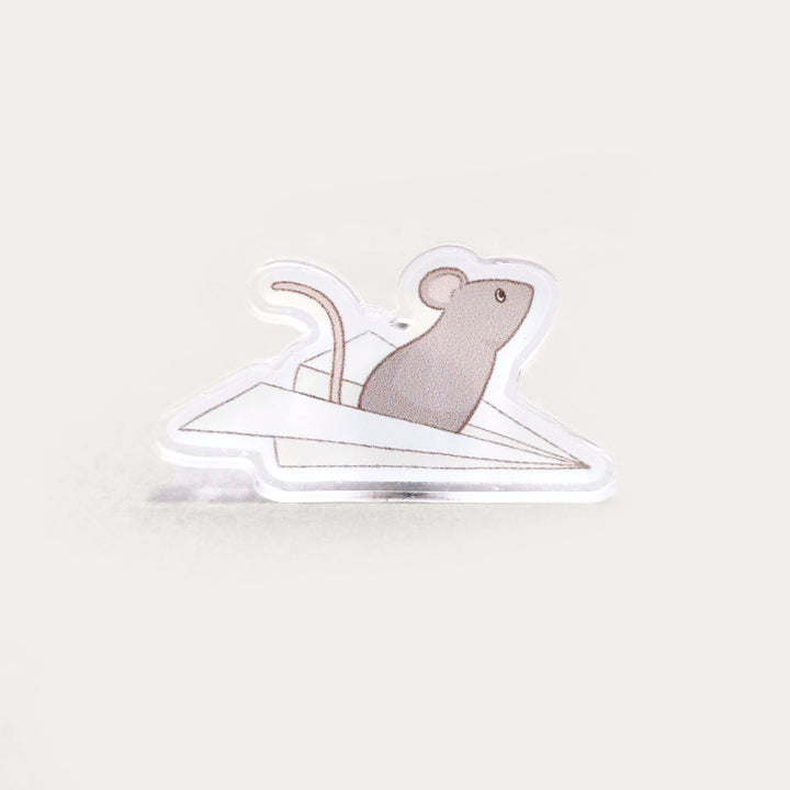 The Paper Mouse | Acrylic Pin