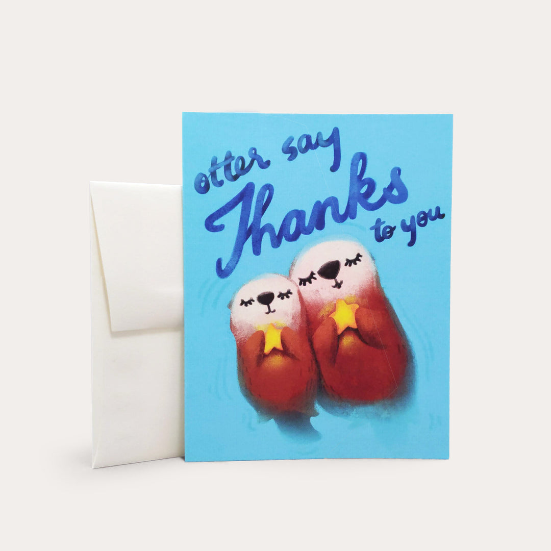 Otter Say Thank You | Greeting Card