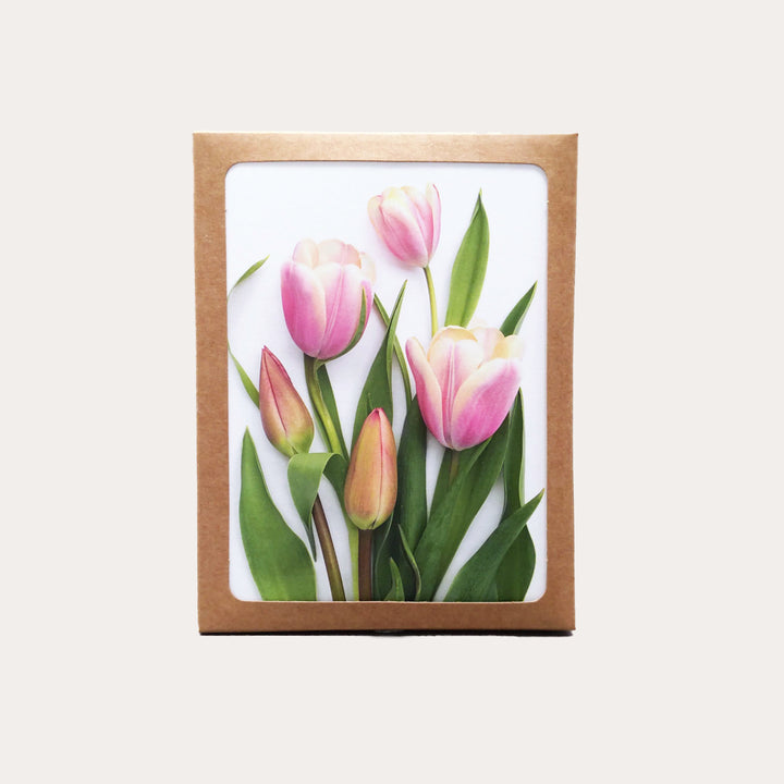 Pink Flowers of Spring | Assorted 8 Card Set