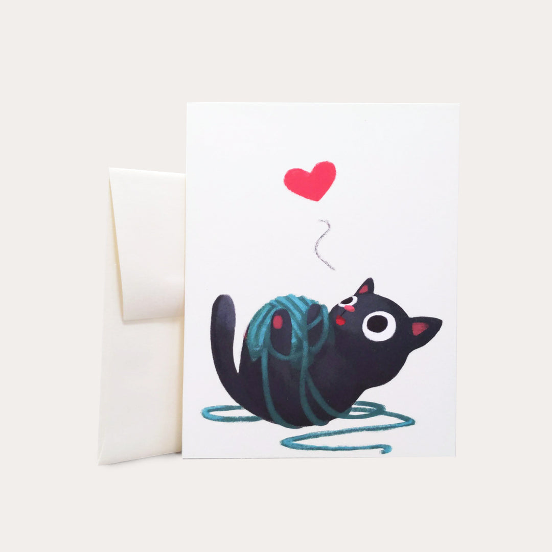 Black Cat | Greeting Card