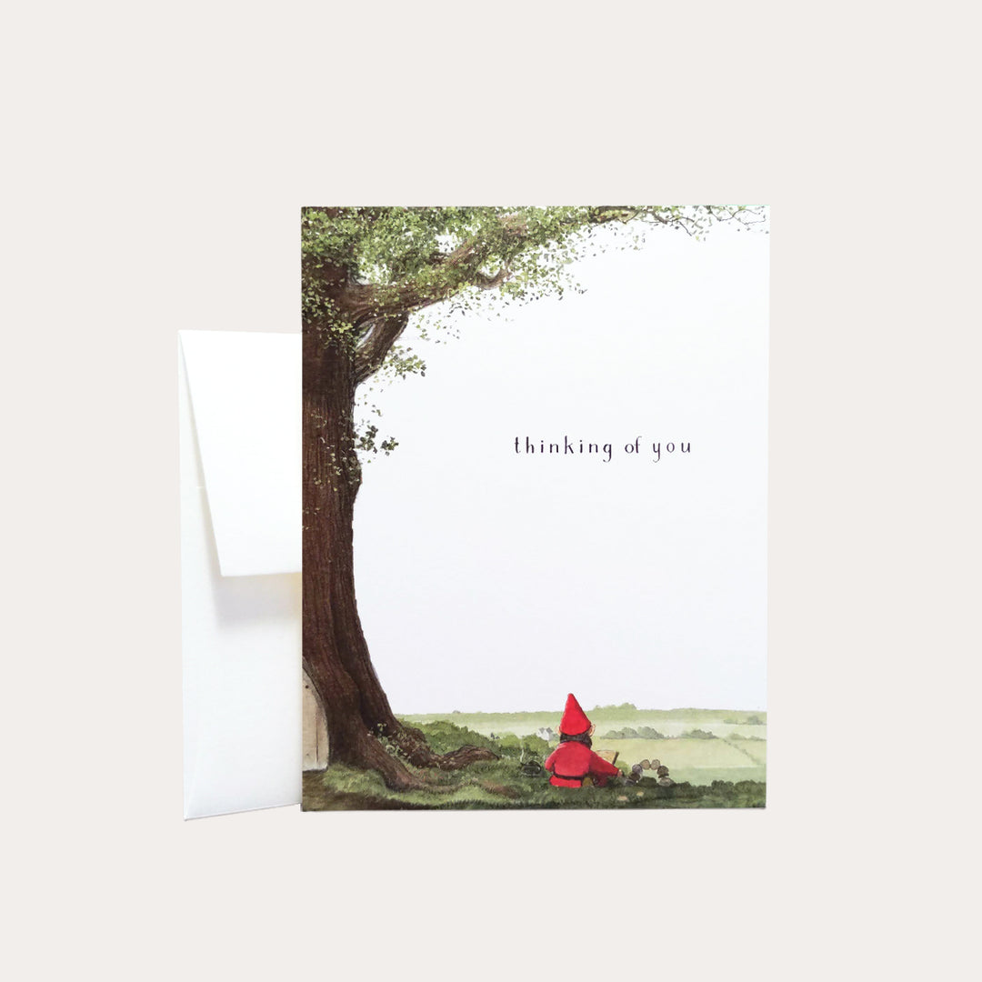 Gnome by the Tree | Greeting Card