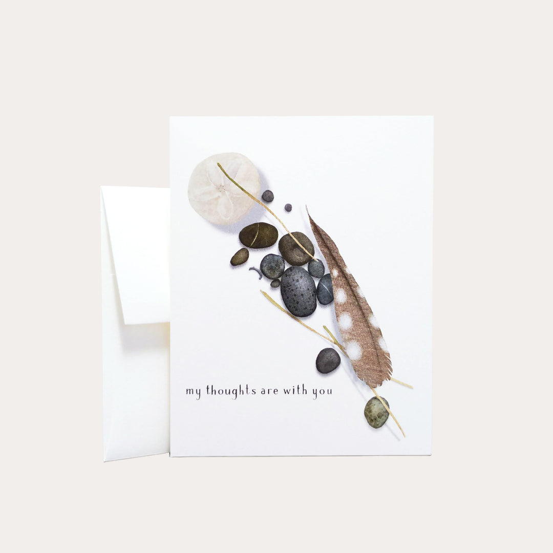 Feather and Stones | Greeting Card