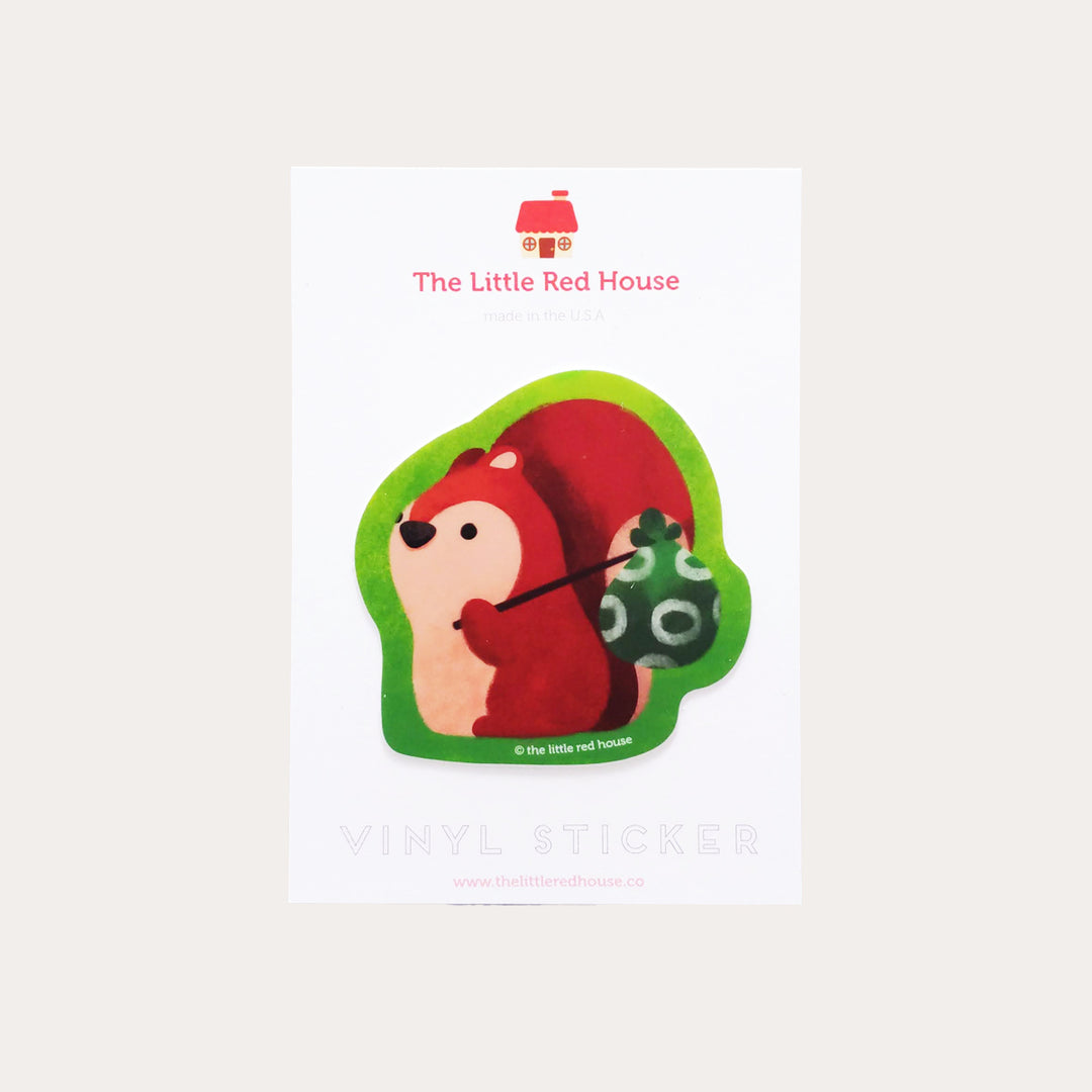 Backpack Squirrel | Vinyl Sticker