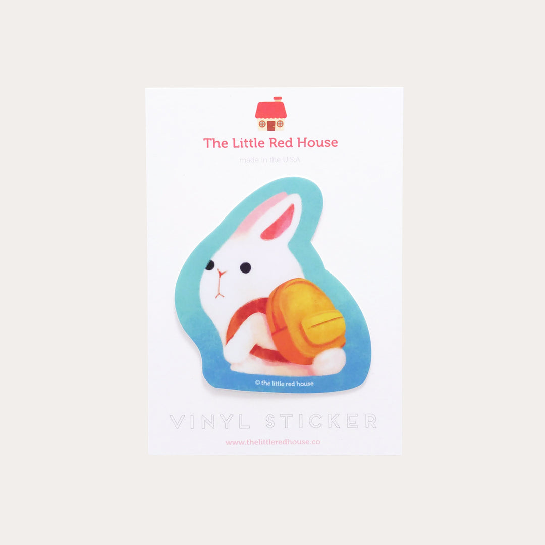 Backpack Bunny | Vinyl Sticker