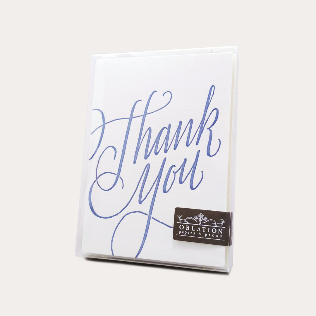 Calligraphy Thank You | 6 Card Set
