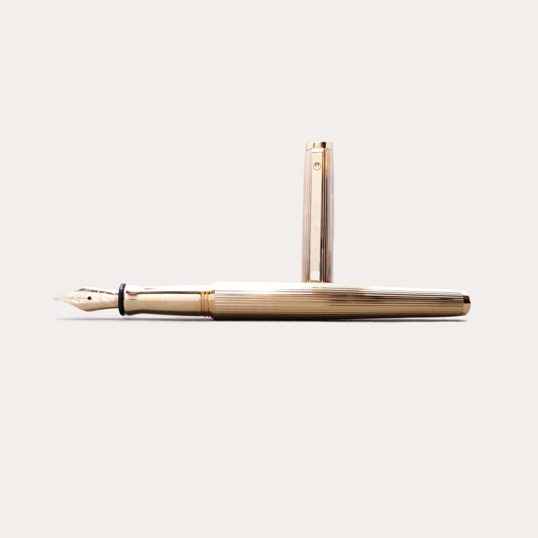Tuscany 24K Gold-Plated Fountain Pen | Fine Nib | Lines *