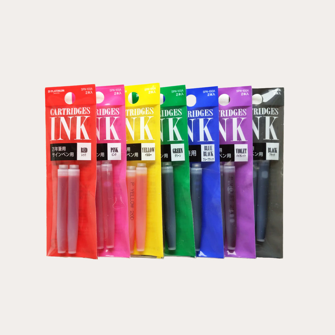 Platinum Fountain Pen Ink Cartridges | 2-Pack