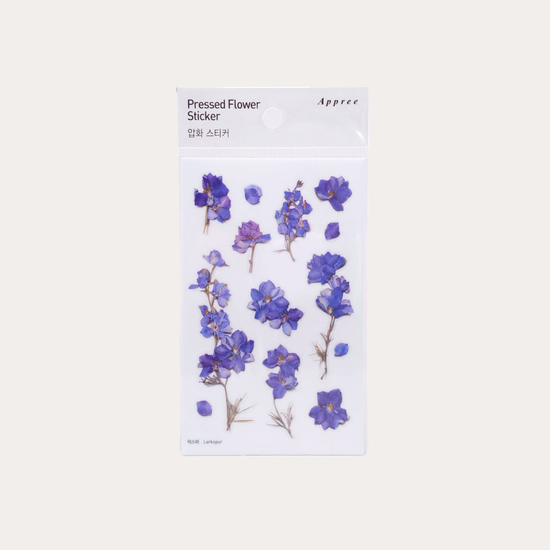 Larkspur | Pressed Flower Sticker