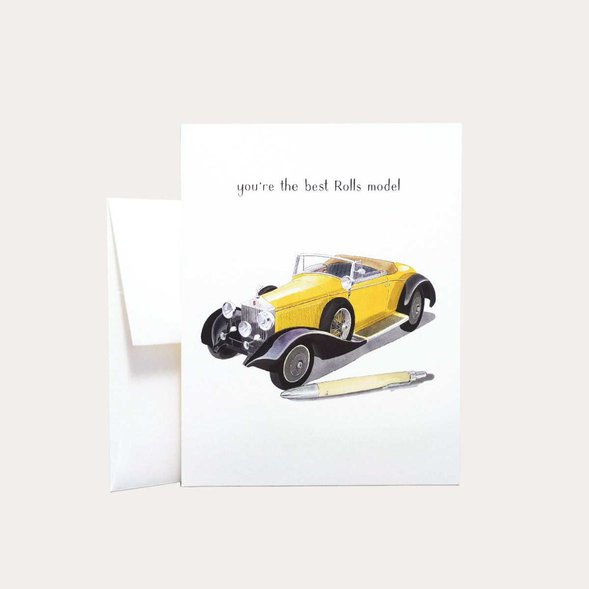 Rolls Model | Greeting Card – The Paper Mouse