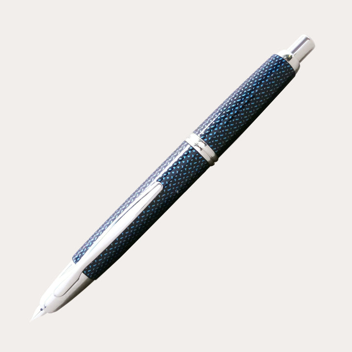 Vanishing Point Fountain Pen | Blue Carbonesque