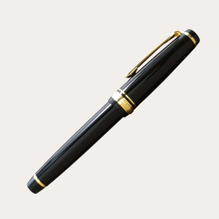 Pro Gear Slim Fountain Pen | Black with Gold Trim