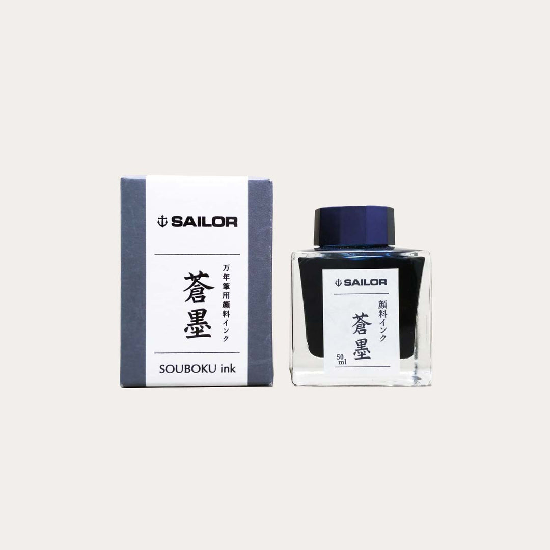 Souboku Pigmented Blue-Black Ink
