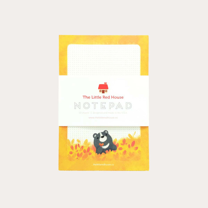 Harvest Bear | Dot Grid Notepad