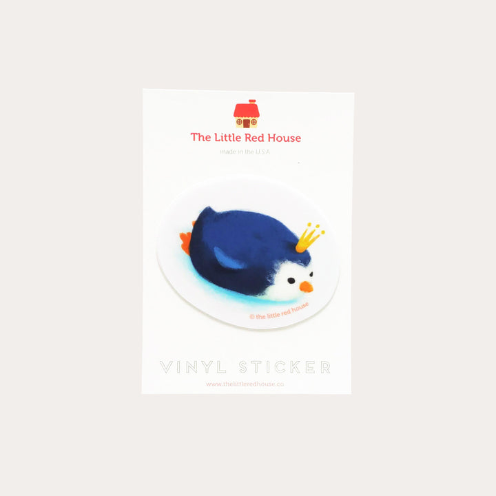 Penguin King Vinyl Sticker