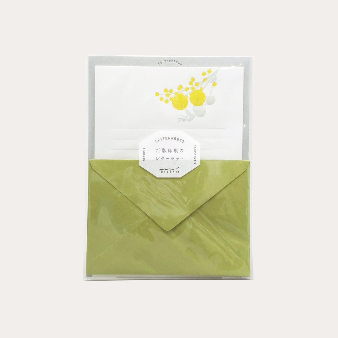 Letterpress Letter Set | Bouquet Yellow