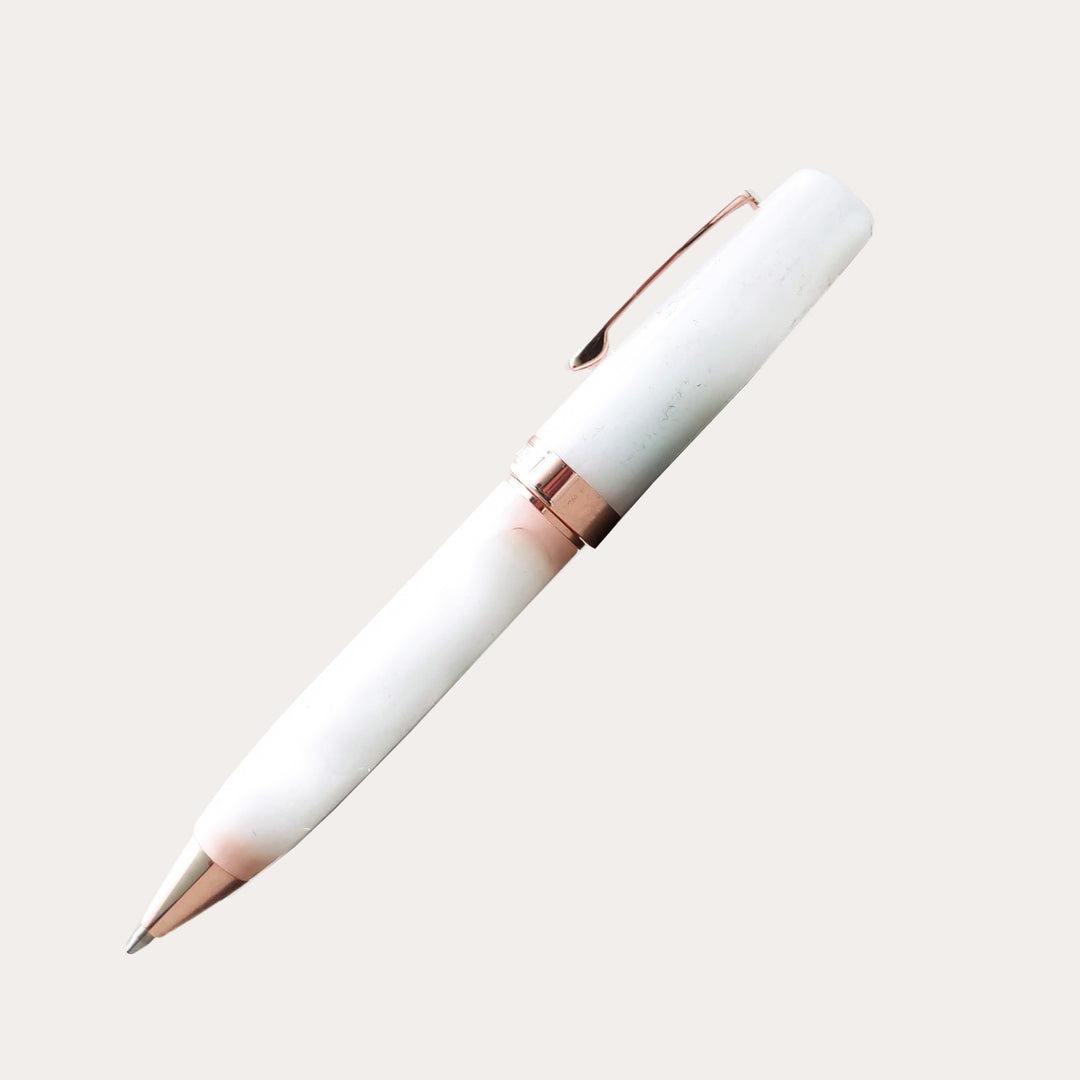 Bohemian Art Twist Ballpoint Pen | White Rose