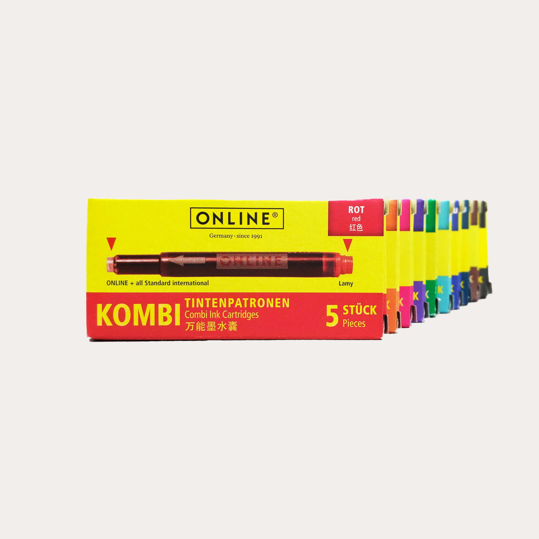 Kombi Dual-End Fountain Pen Ink Cartridges