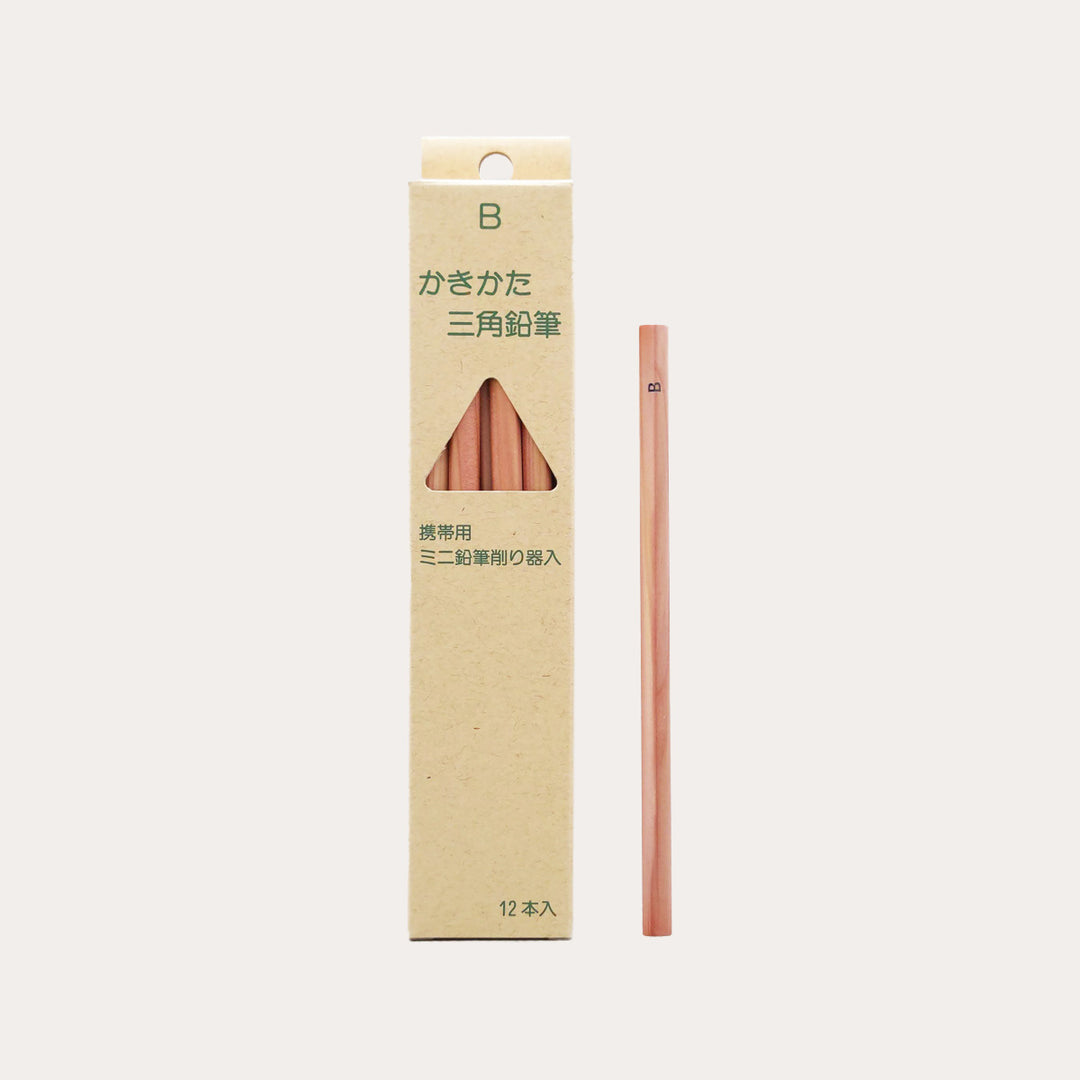 B Lead Triangular Pencil with Sharpener *
