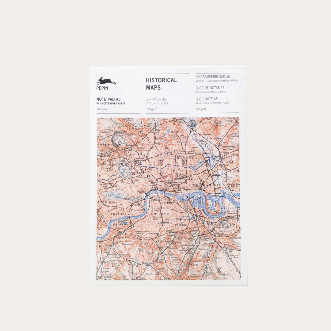 Historical Maps Writing Paper Pad | A5