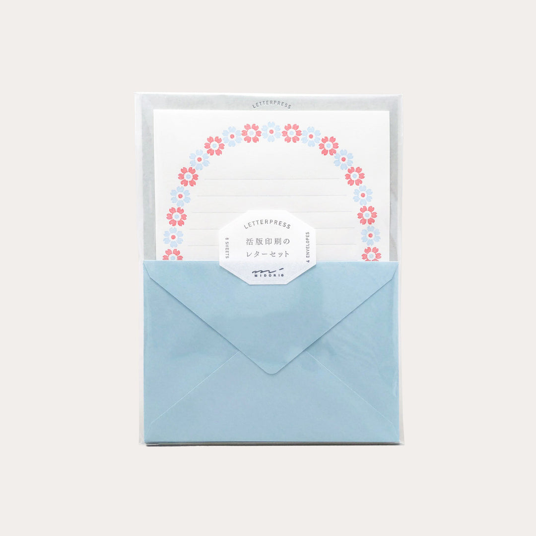 Letterpress Letter Set | Floral Frame