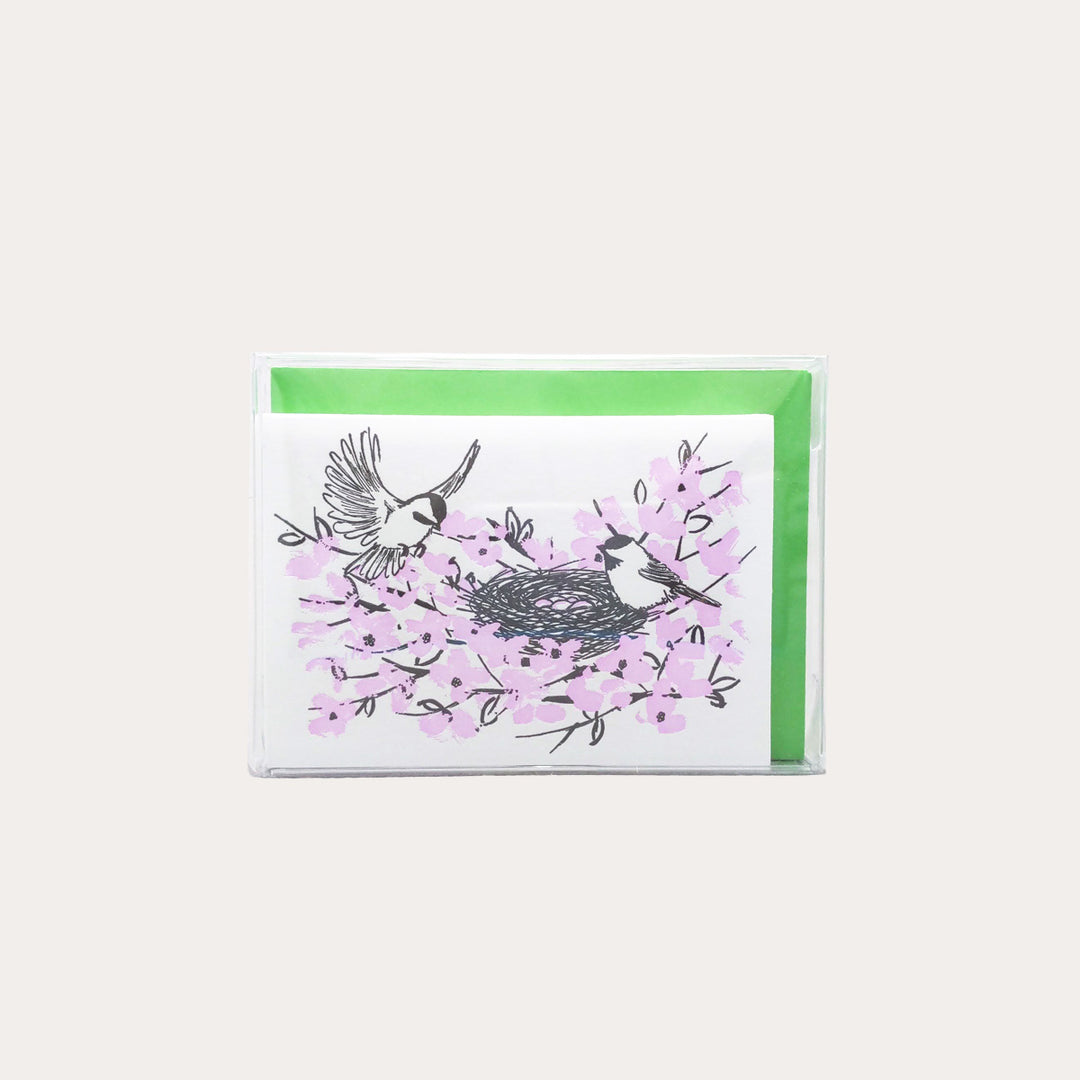Chickadees with Nest | 6 Enclosure Card Set