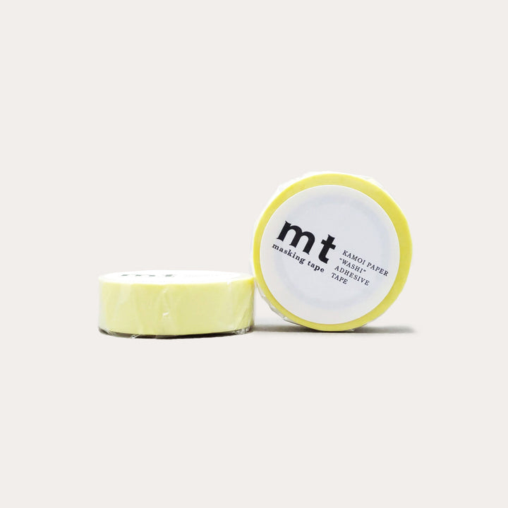 Pastel Lemon | Solid Color Washi Tape