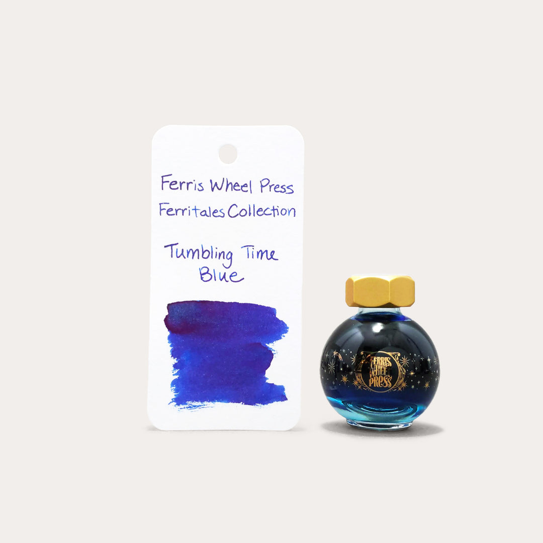 Tumbling Time Blue | Fountain Pen Ink | FerriTales | Down the Rabbit Hole